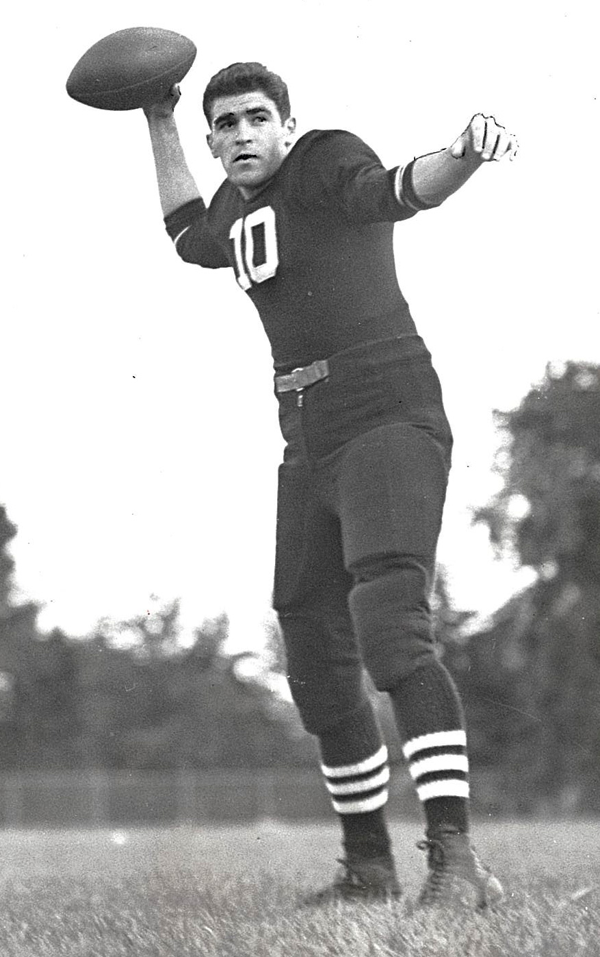 Robert Donnelly throwing football